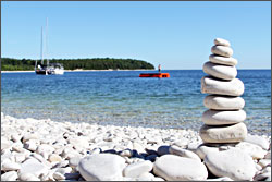 Schoolhouse Beach on Washington Island.