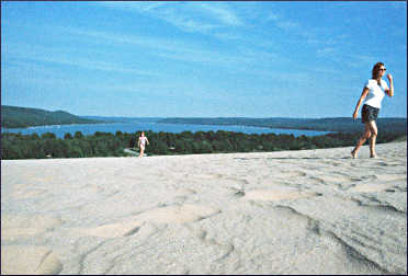 The dune climb in Sleeping Bear.