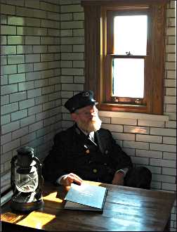 The Split Rock lighthouse keeper.