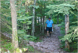 Hiking the west side of the Split Rock River loop.