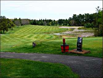 The 18th hole of Spooner Golf Club.