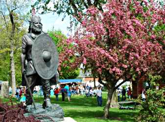 The Viking in Spring Grove's park.