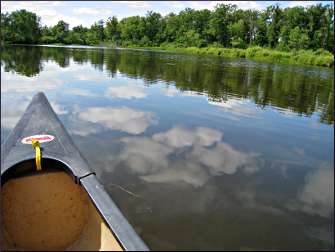 A canoe on the St. Croix.