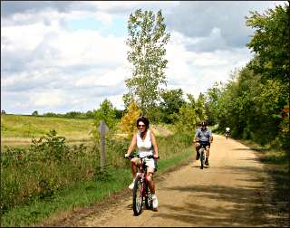 Bicycling on the Gandy Dancer.