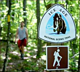 Walking the Ice Age trail.