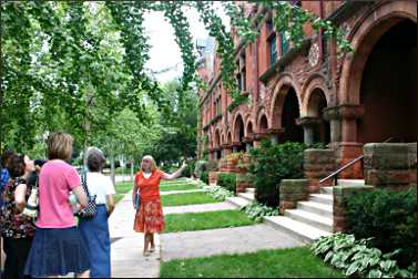 Laurel Street rowhouses.