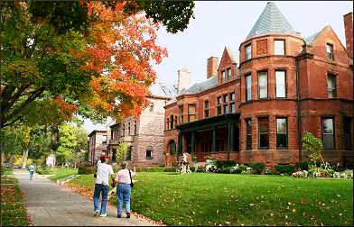 Mansions along Summit Avenue.