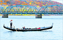 A gondola on the St. Croix River.