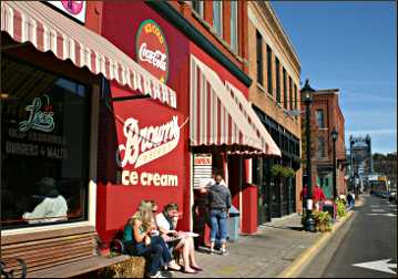 Eating ice cream in Stillwater.