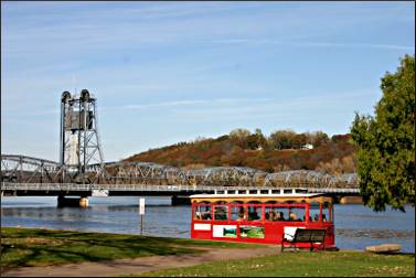 A trolley tour in Stillwater.