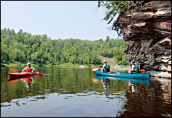 Paddling on the St. Louis River.