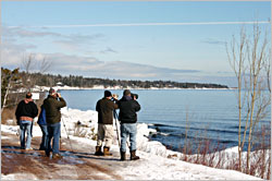 Bird watching at Stoney Point.