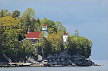 The 1883 lighthouse on Sherwood Point is one of three in Stu