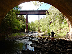 Bridges over the Sucker River.