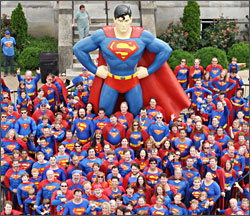 A Superman contest in Metropolis.