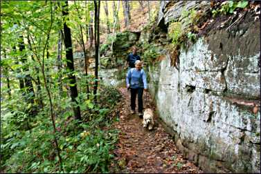 Hiking trail in Taylors Falls.