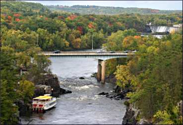 Taylors Falls on the St. Croix River.