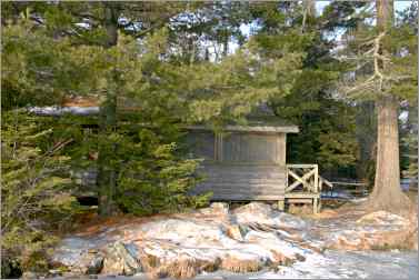 Cabin B at Tettegouche Camp.