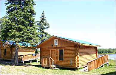 A cabin in Thunder Bay's Chippewa Park.