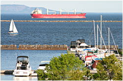 Thunder Bay's harbor.