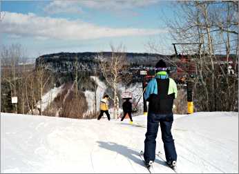 A skier at Thunder Bay's Loch Lomond.