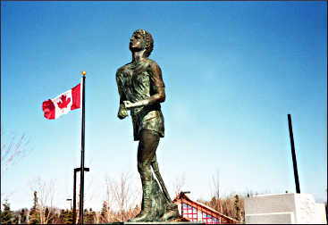The monument to Terry Fox.