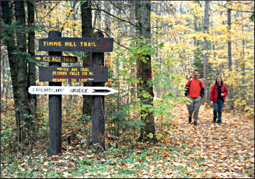 Hikers on Timm's Hill.