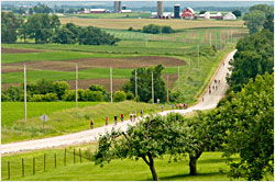 The TOMRV bike tour in Iowa.