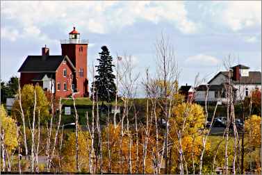 The Two Harbors lighthouse on Lake Superior.