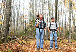 Trail clearing on the Superior Hiking Trail.