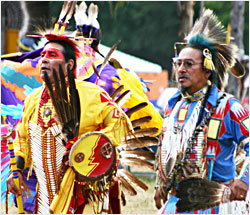 Dancers at Upper Sioux.