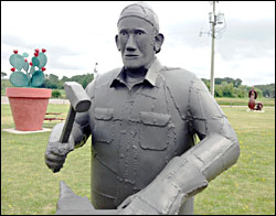 A blacksmith in Vining.