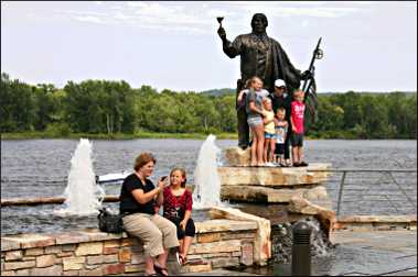 Chief Wapasha statue.