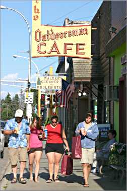 The shops of downtown Walker.