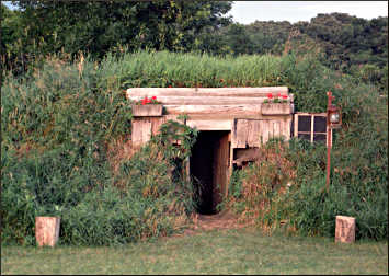 A dugout in Walnut Grove.