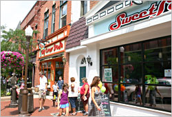 Shops in downtown Wausau.