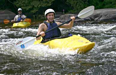 A whitewater kayak class.