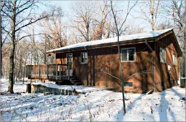 The guesthouse at Wild River State Park.