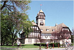 The pavilion in Assiniboine Park.