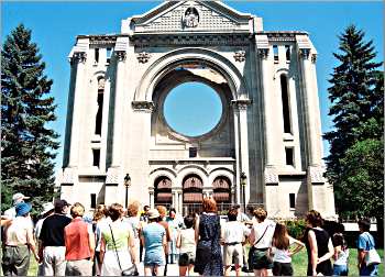 A walking tour at Winnipeg's St. Boniface Cathedral.