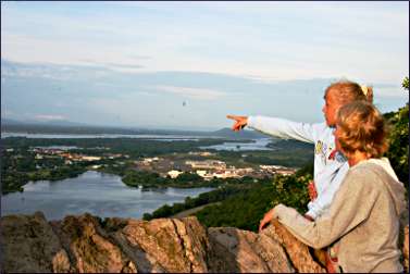 A Mississippi River view from Winona.