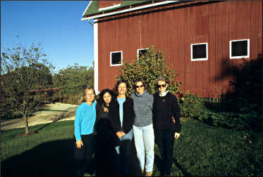 Girlfriends on wine trail.