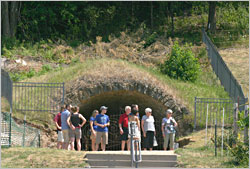 The wine cave at Wollersheim.