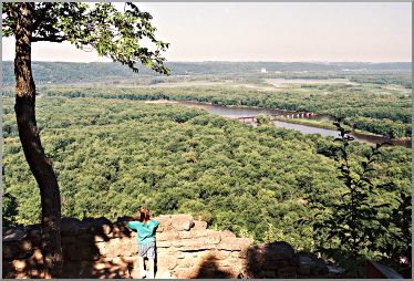 The view from Wyalusing State Park.